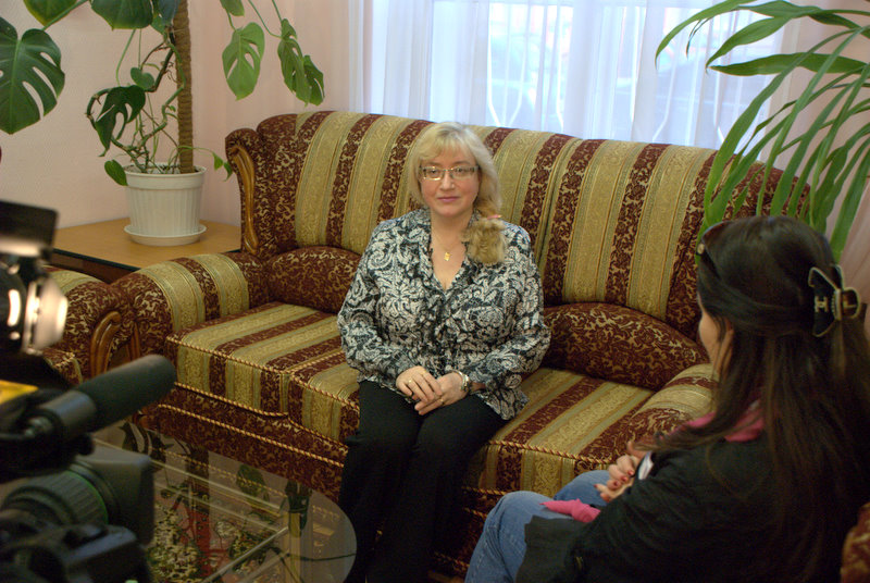 Елена Езерская на встрече с читателями 8 апреля 2009. Москва СВАО,Ростокино